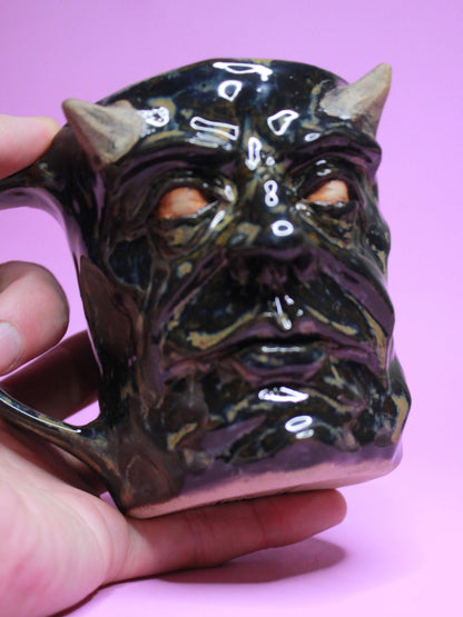 Soul Eater Big Face Mug - Scary Handmade Ceramic Mug
