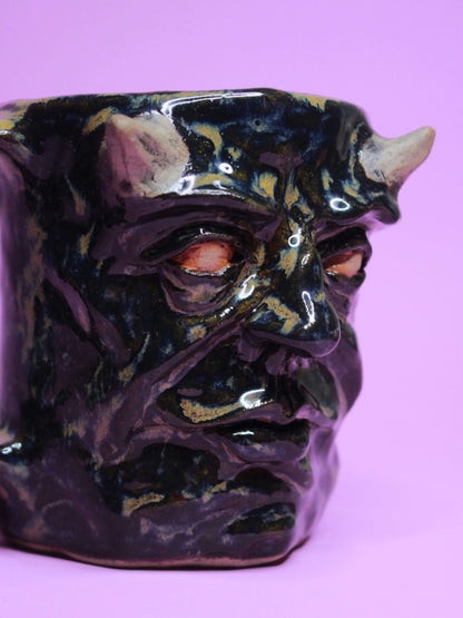 Soul Eater Big Face Mug - Scary Handmade Ceramic Mug