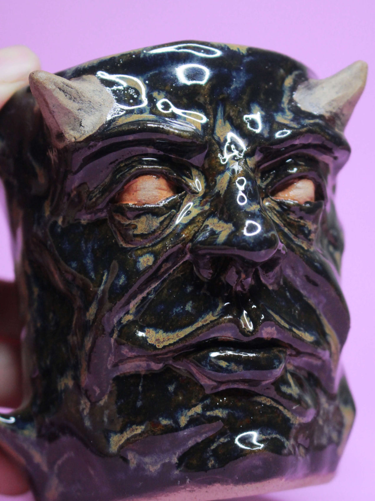 Soul Eater Big Face Mug - Scary Handmade Ceramic Mug