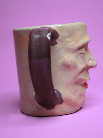 Sweet Dreams Face Mug - Quirky Handmade Ceramic Mug (1)