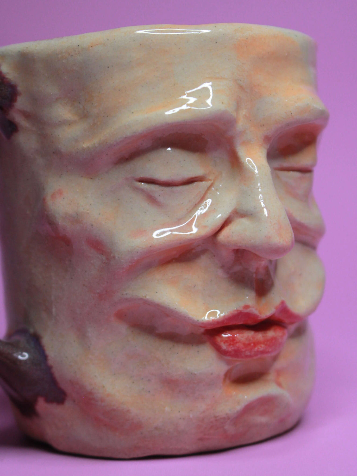 Sweet Dreams Face Mug - Quirky Handmade Ceramic Mug (1)