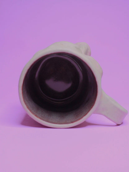 Bruiser Face Tankard / Large Mug (Matte) - Weird Handmade Ceramics