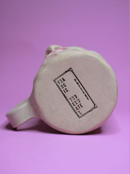 Bruiser Face Tankard / Large Mug (Matte) - Weird Handmade Ceramics