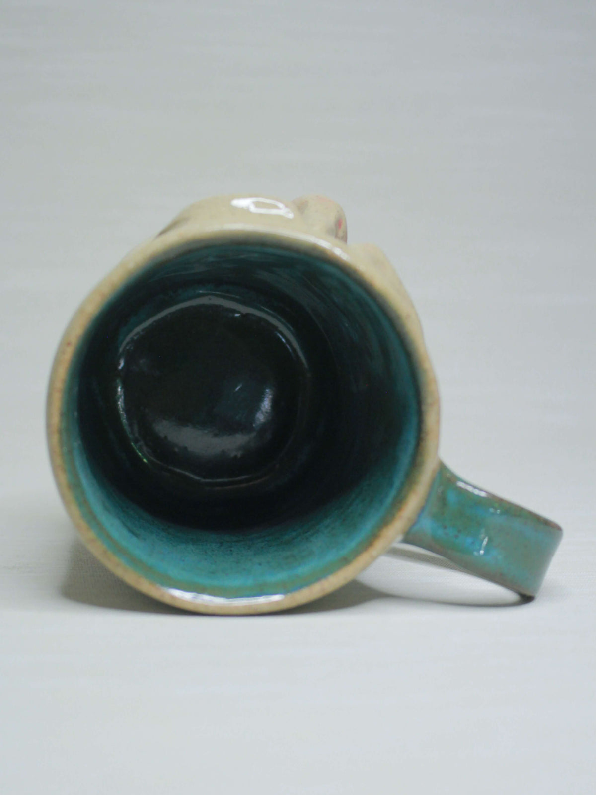 Tired Goofy Face Mug - Weird Handmade Ceramic Mug