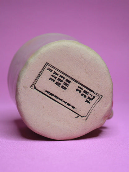 Wake Me UP When We're There Face Tumbler - Unique Handmade Ceramic Drinkware