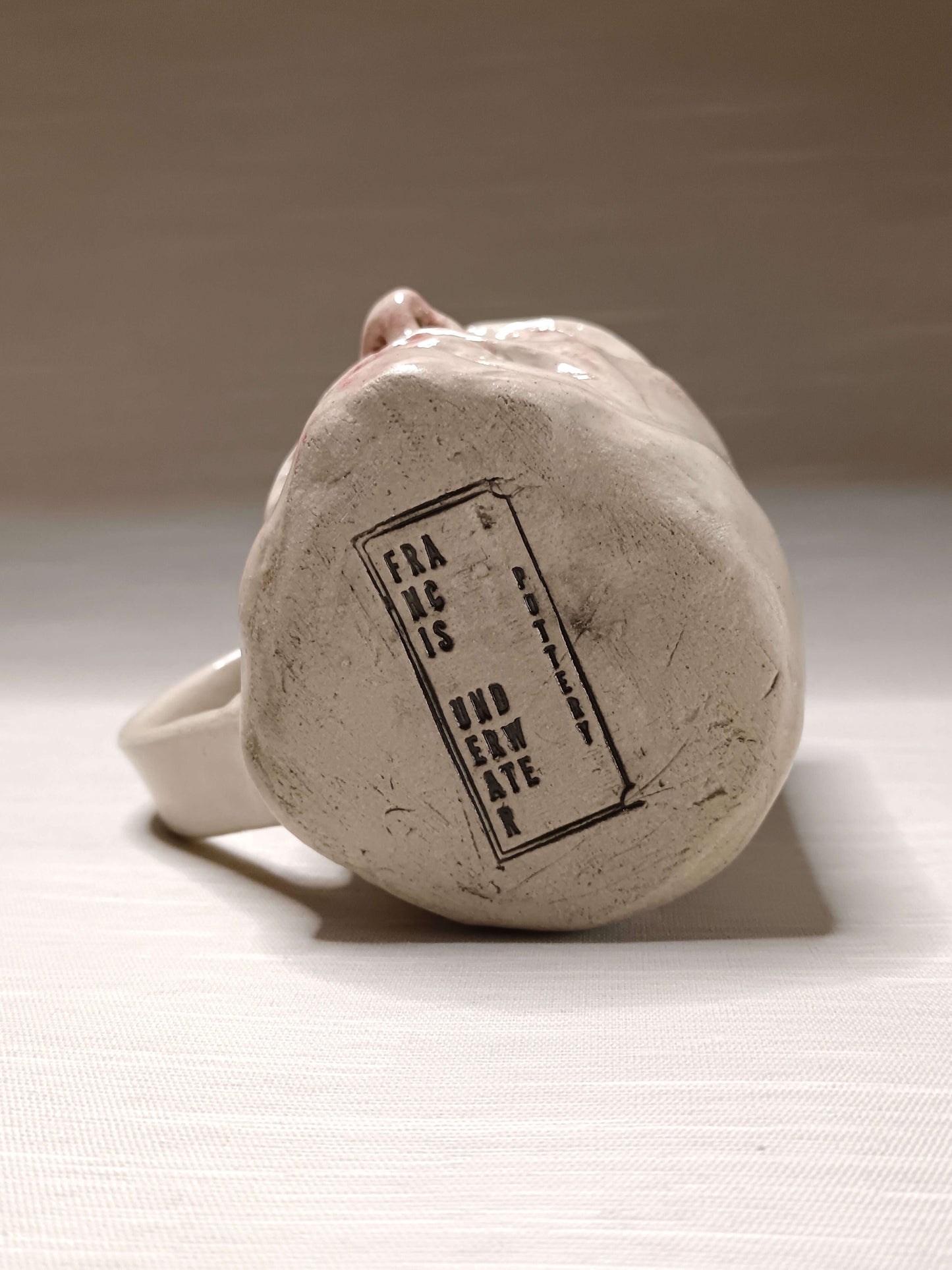 Strange Shocked Face Mug - Quirky Handmade Ceramic Mug
