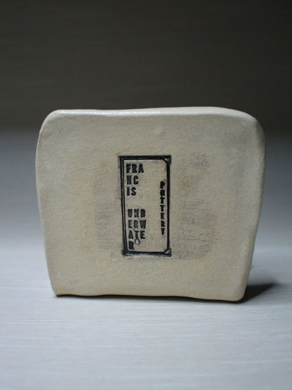 White Sun Trinket Dish / Mini Altar - Handmade Ceramic Tealight / Jewellery Holder