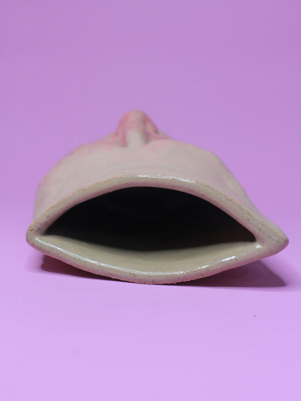 Realistic Grumpy Slim Ceramic Face Vase