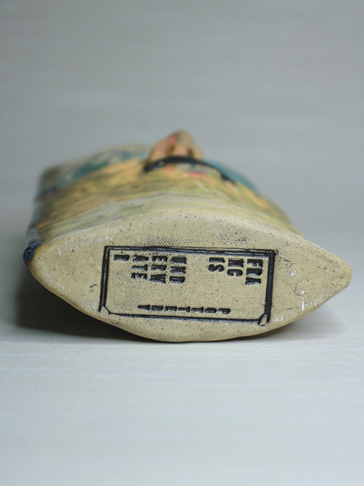 Weird Gothic Slim Ceramic Face Vase