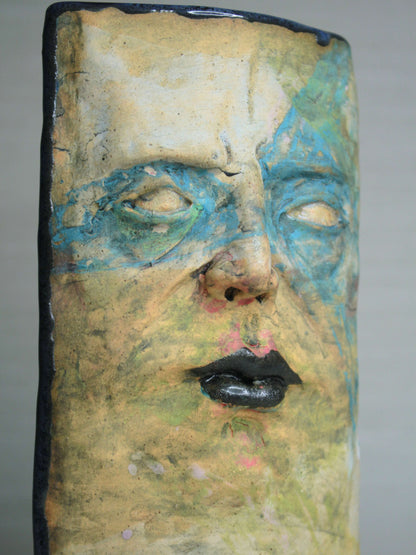 Weird Gothic Slim Ceramic Face Vase