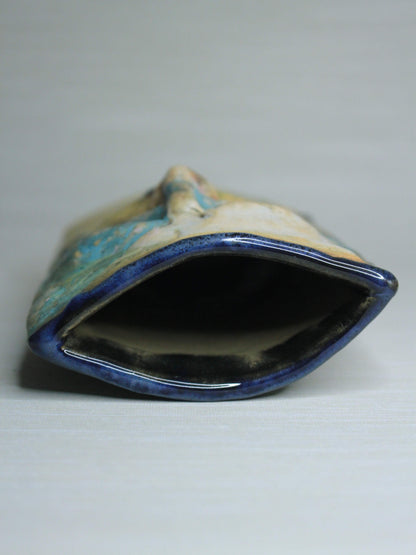 Weird Gothic Slim Ceramic Face Vase