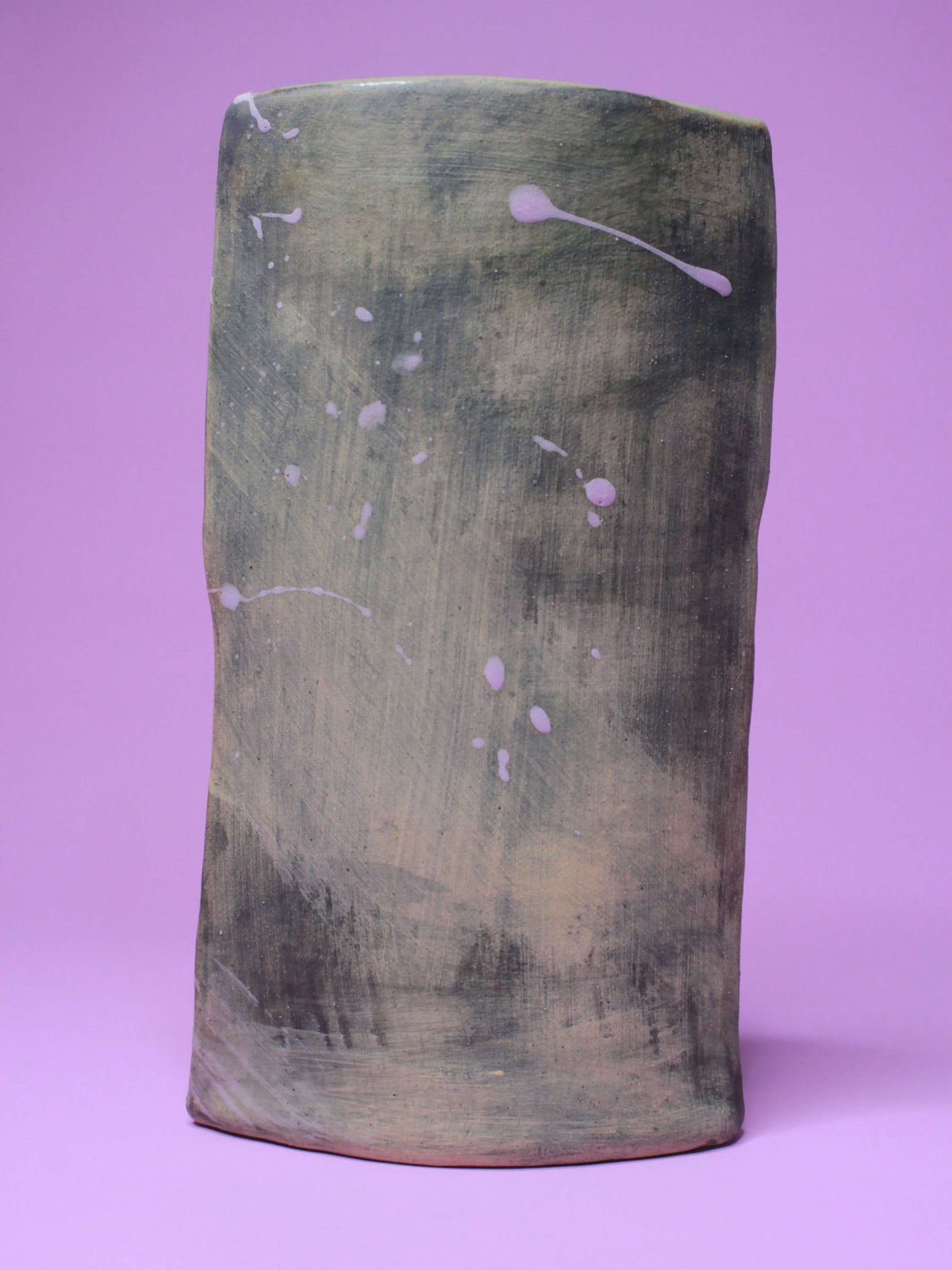 Abstract Style Matte Slim Ceramic Face Vase