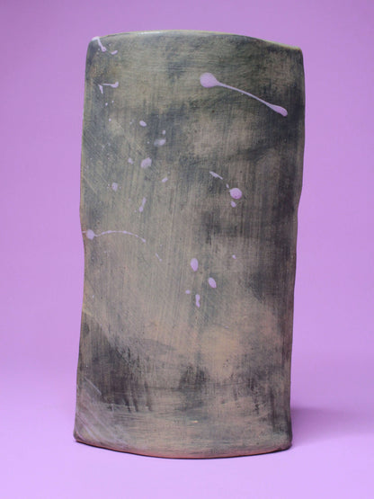 Abstract Style Matte Slim Ceramic Face Vase
