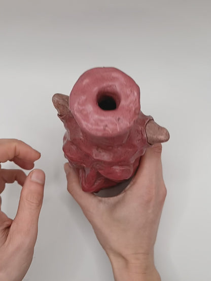 ERIC THE DEMON - Hand Sculpted Clay Face Vase