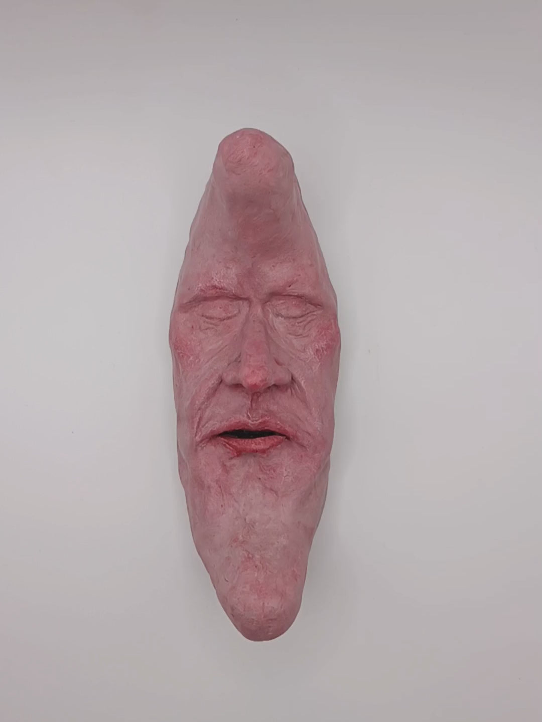 pink crescent moon sculpture video