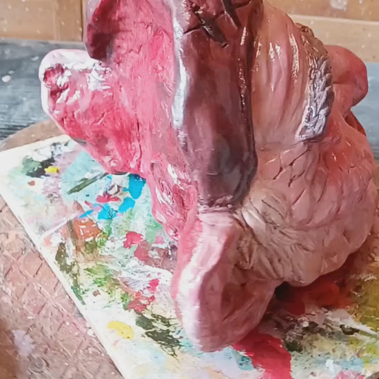 Hoggle Labyrinth sculpture paining time-lapse 