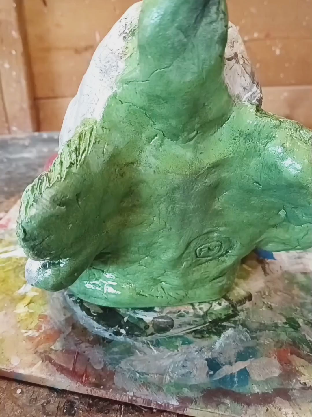 Killer Klowns from Outer Space clay sculpture painting timelapse video