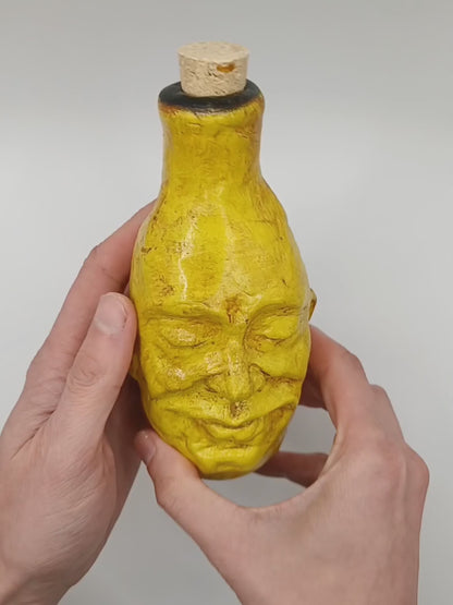Happy Yellow Bottle Vase