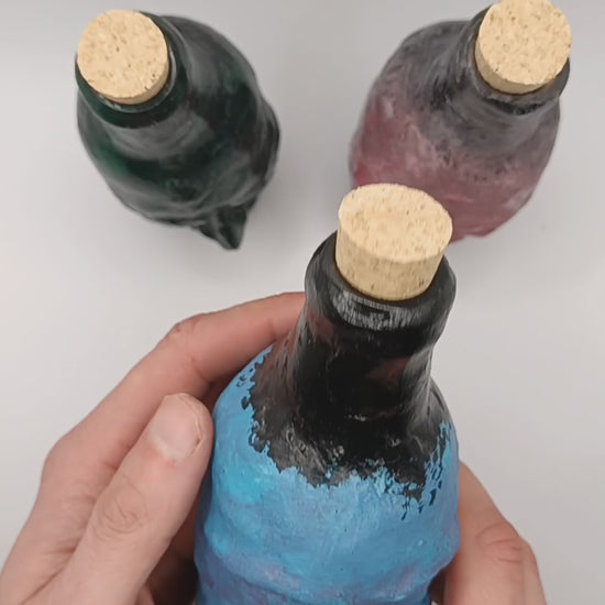 handmade portrait bottle vases video