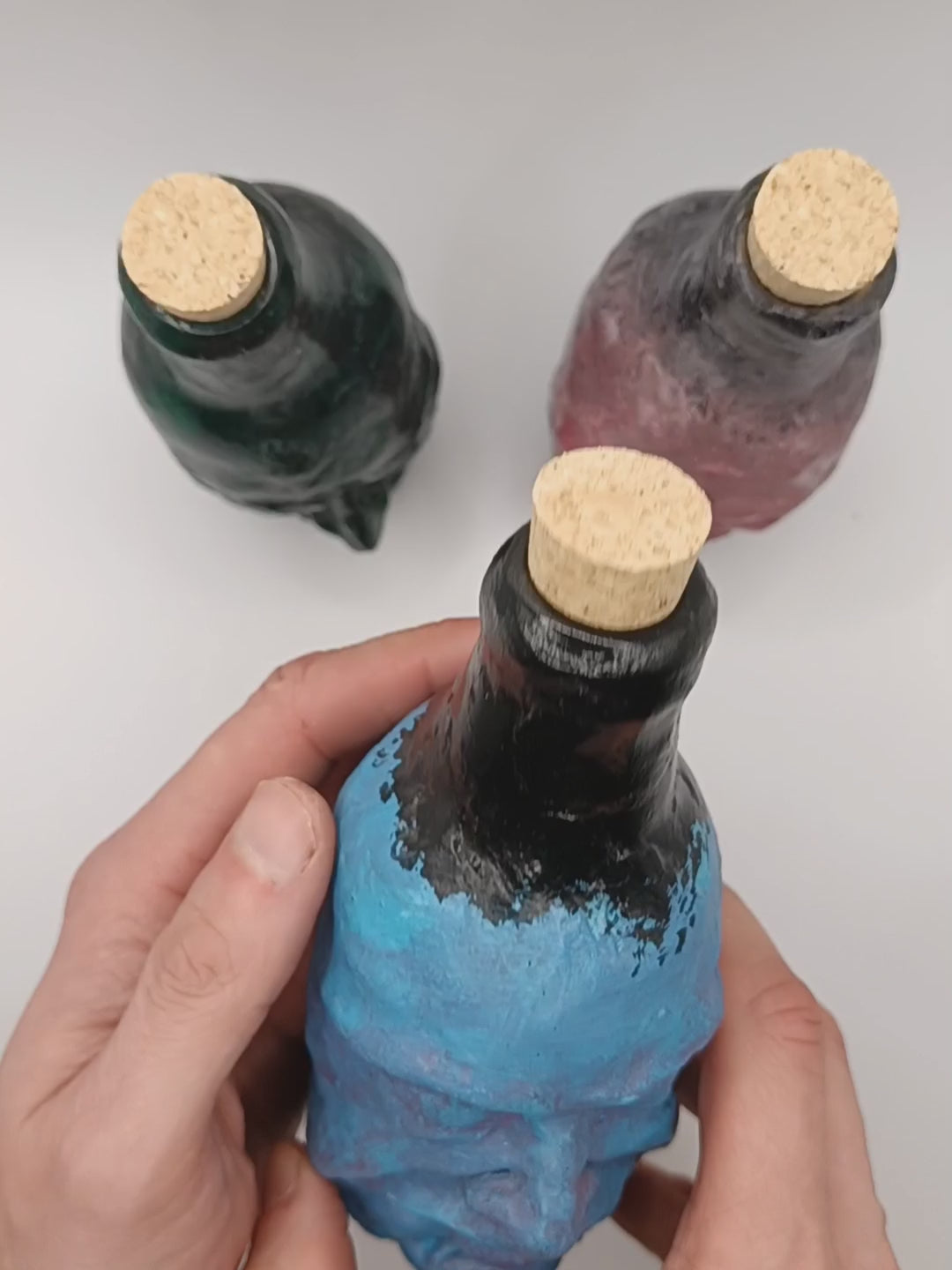 handmade portrait bottle vases video