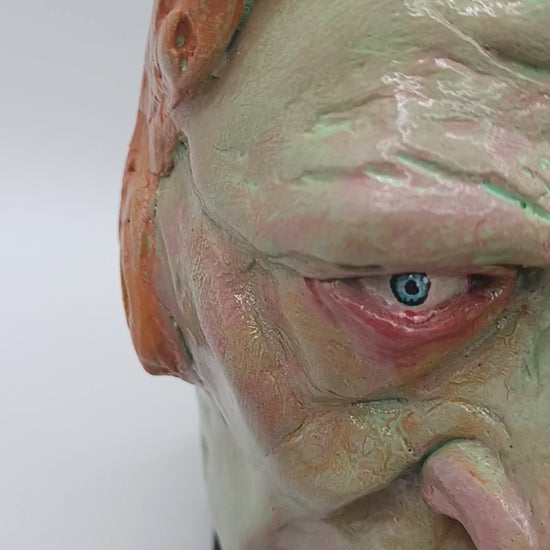 Francis underwater hand sculpted lizard man clay sculpture video
