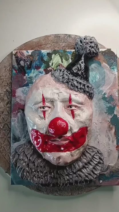 INKSPOT THE CLOWN -  Sculpture/Wall Art
