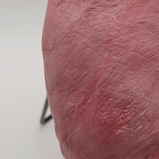 hand sculpted egghead sculpture, studio video