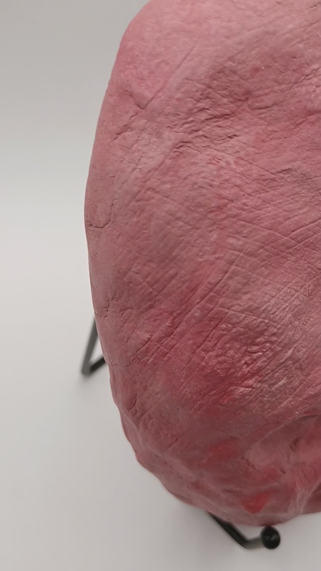 hand sculpted egghead sculpture, studio video