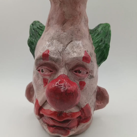 Handmade clown vases 360 view video
