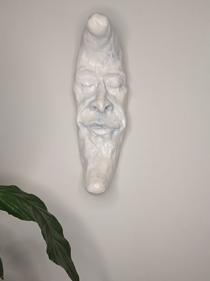 PALE BLUE CRESCENT MOON Wall Ornament