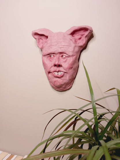 BRIAN THE PIG MAN - Sculpture/Wall Art