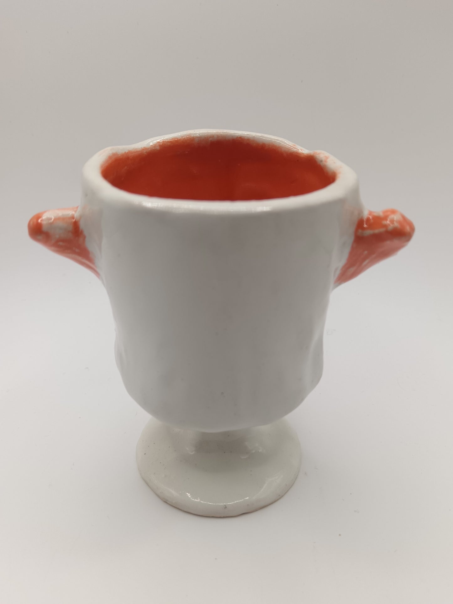 Orange Clown Ceramic Goblet