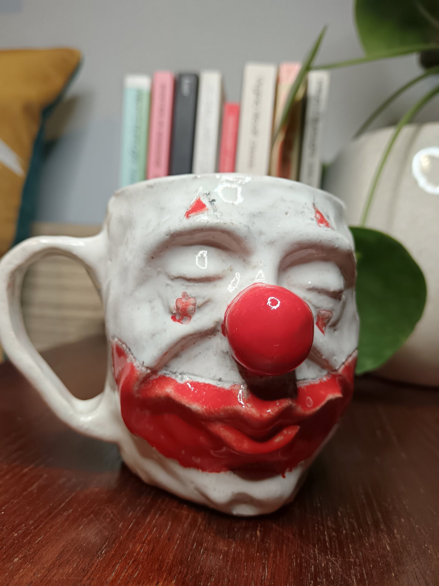 Sleeping Clown Face Mug