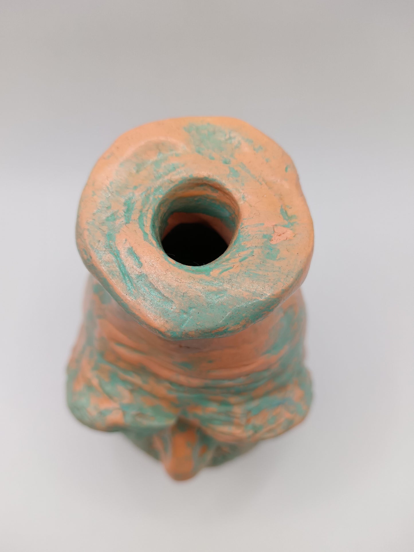 PASTEL DAVE - Hand Sculpted Clay Face Vase