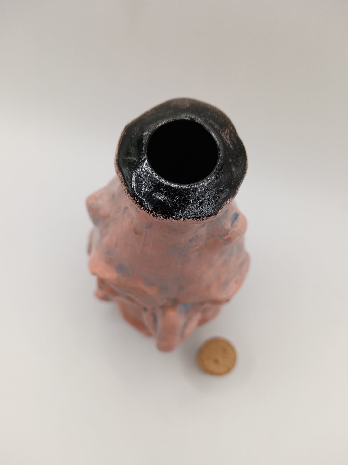 Creepy Pink Bottle Vase