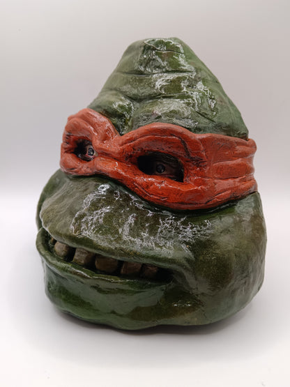 teenage mutant ninja turtles sculpture left view
