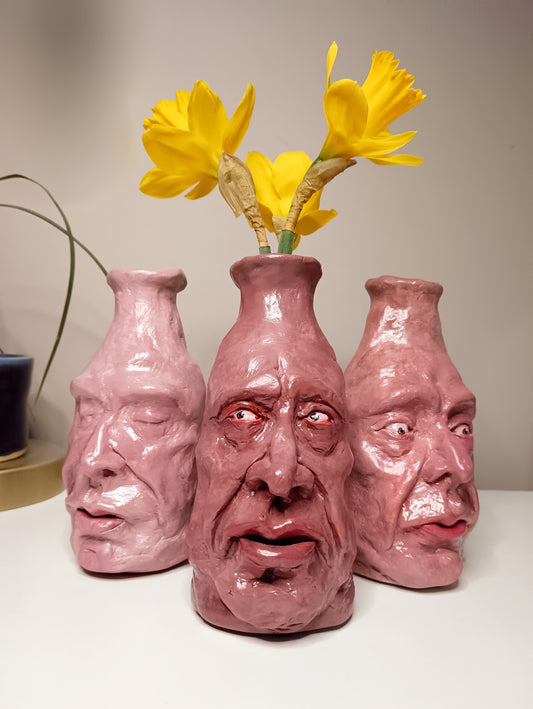 Handmade clay bud vase - quirky gifts UK