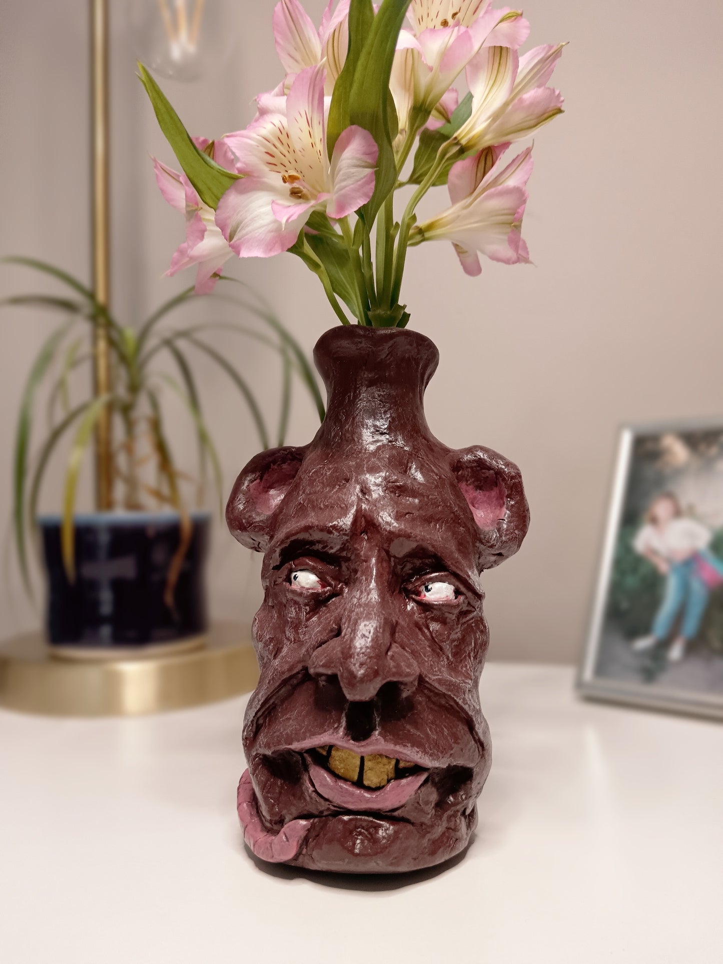 RONALD THE RAT-BOY - Hand Sculpted Clay Face Vase