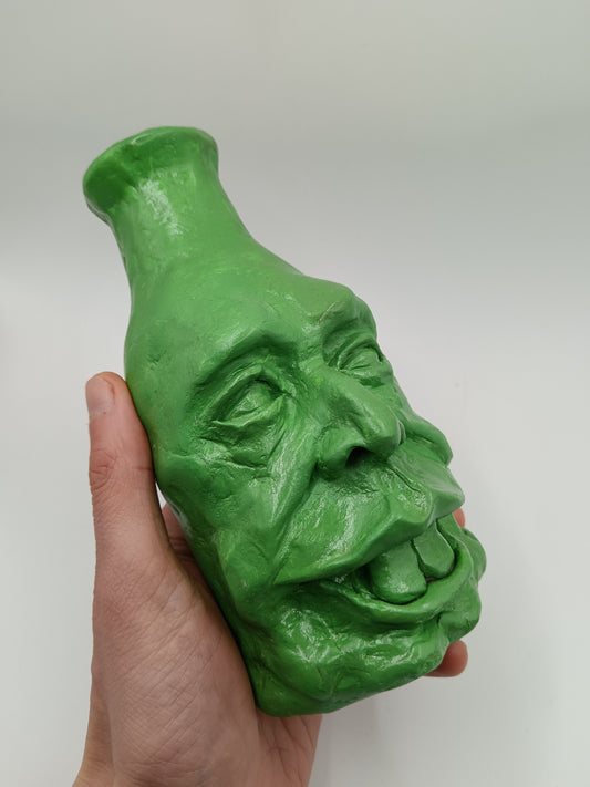 THE GREEN MAN - Hand Sculpted Face Vase