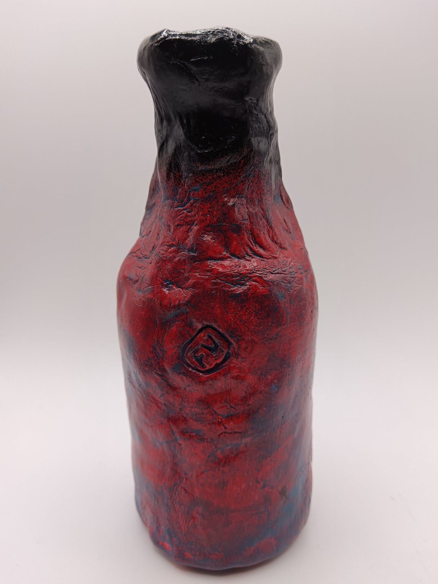 Red Demon Face Vase