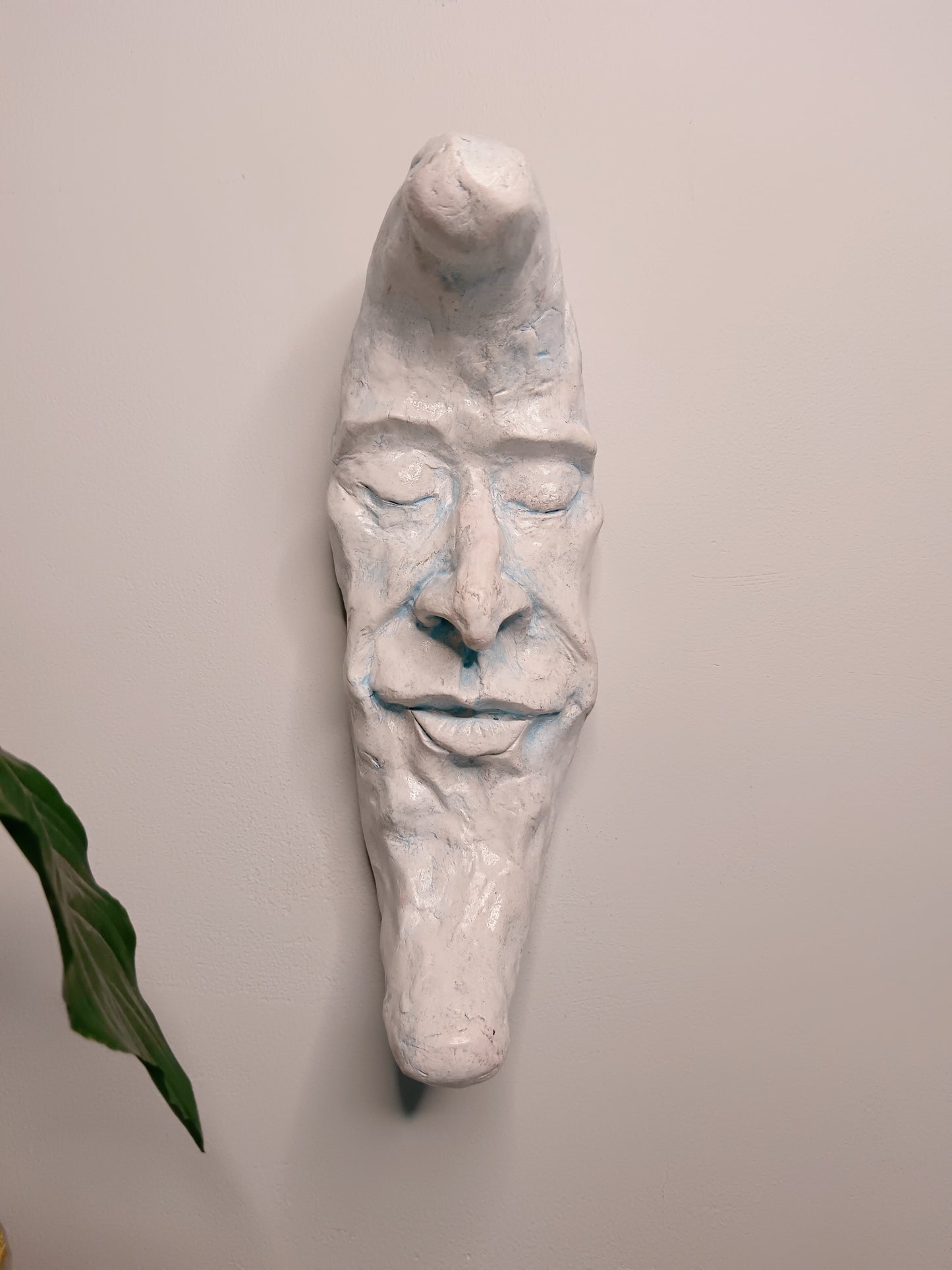 PALE BLUE CRESCENT MOON Wall Ornament