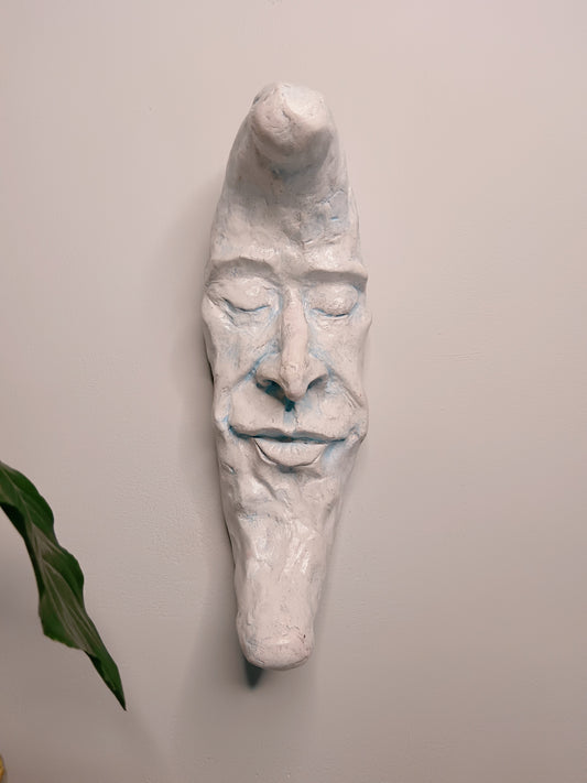 PALE BLUE CRESCENT MOON Wall Ornament