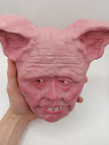 BRIAN THE PIG MAN - Sculpture/Wall Art