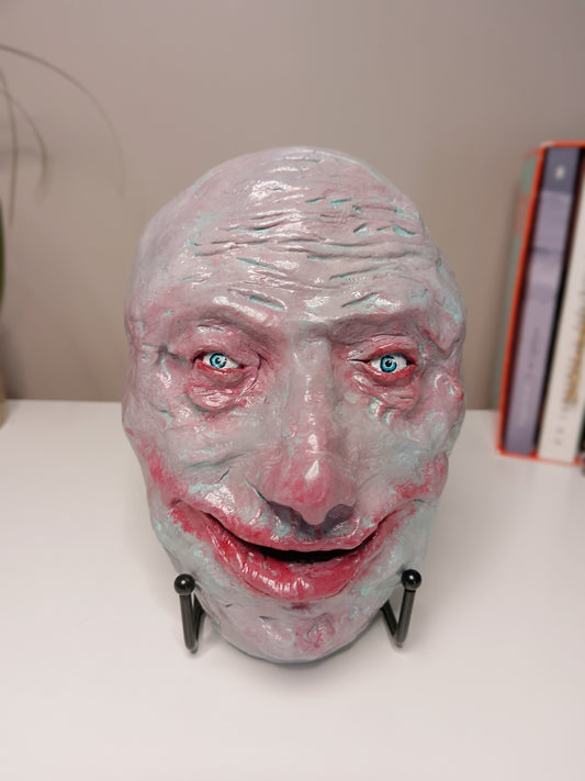 Francis Underwater creepy grinning hand sculptured horror sculpture 