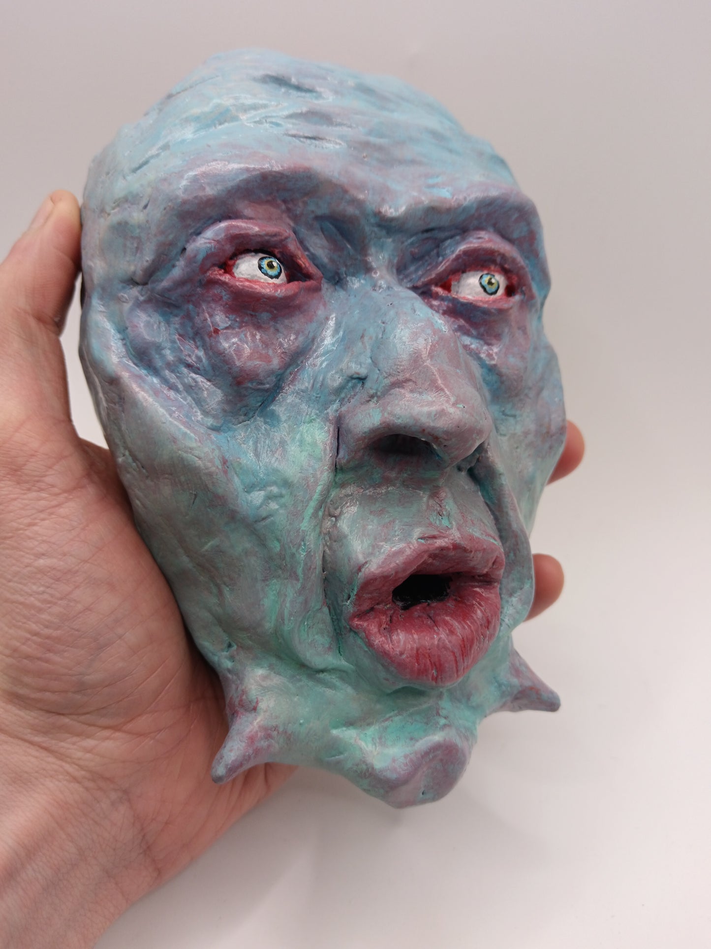 POUT MONSTER Wall Ornament Sculpture