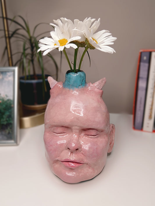 Francis Underwater Devil baby handmade vase,  home setting flowers  