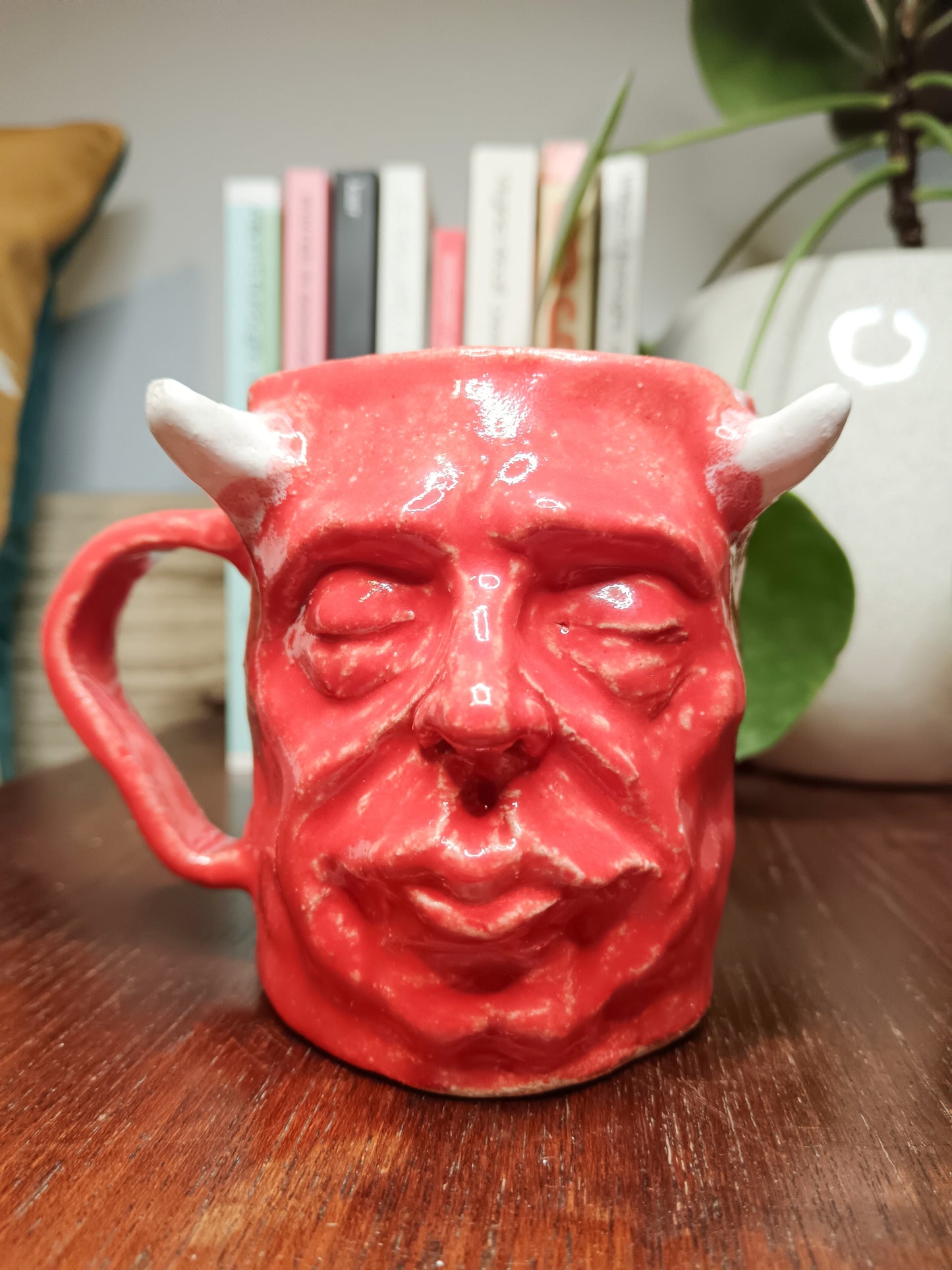 Red Devil Face Mug