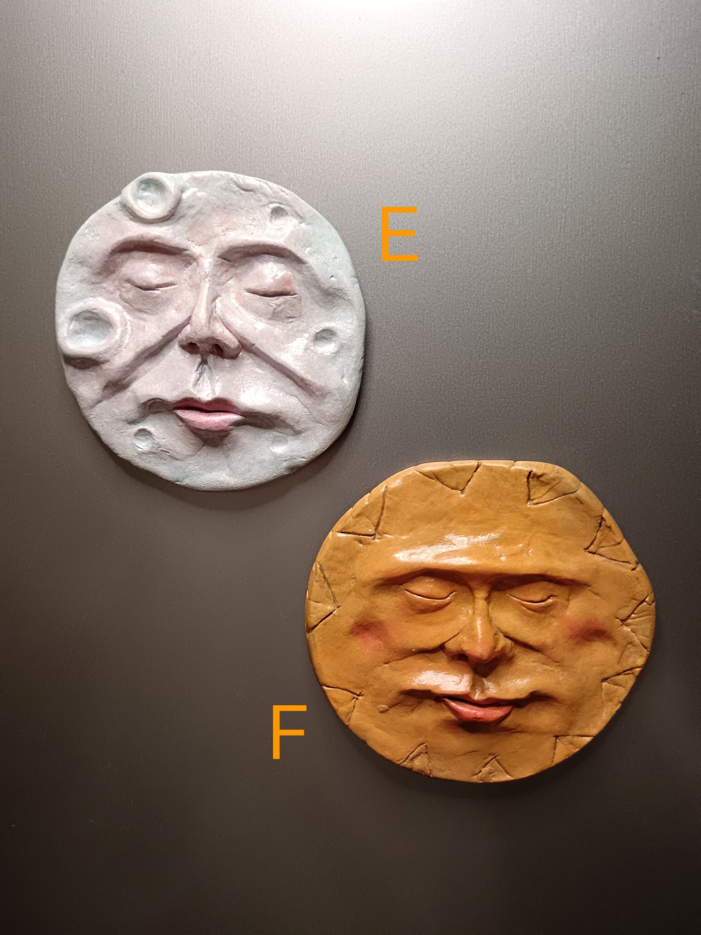 Clay Face Fridge Magnets