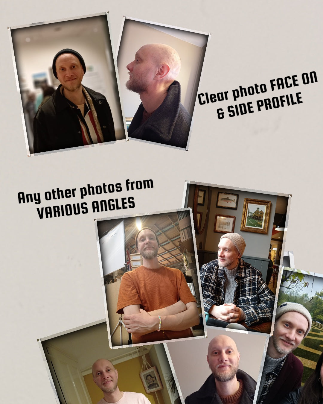 MALE PORTRAIT VASE COMMISSION