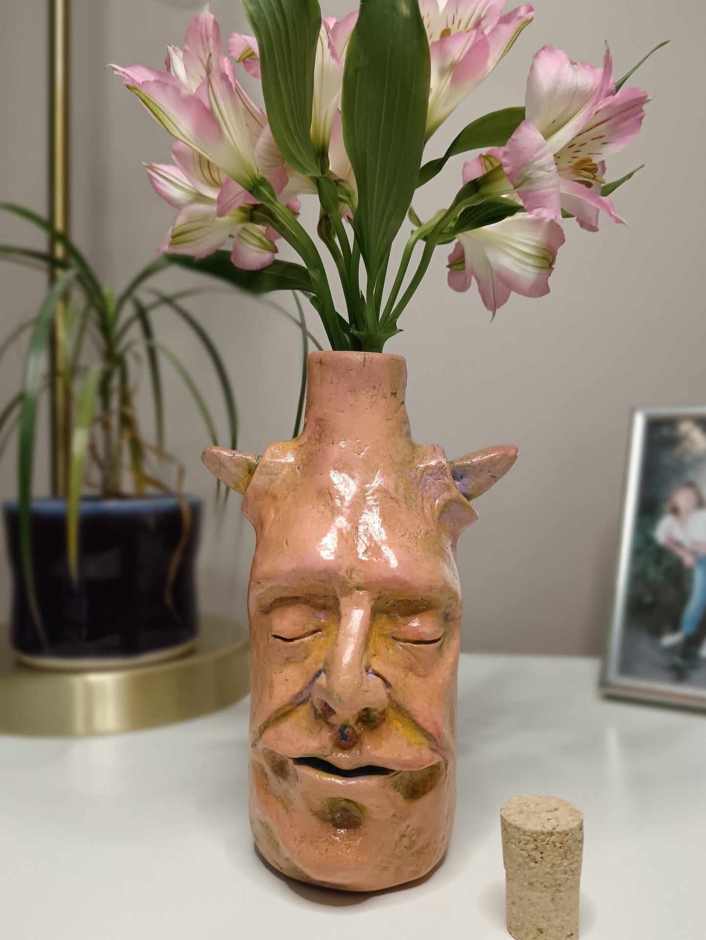 Orange Devil Bottle Vase